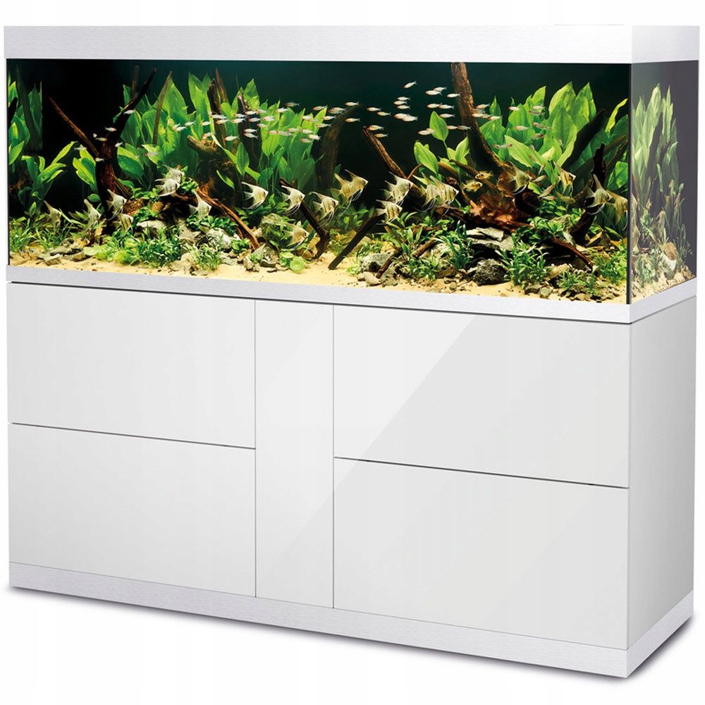OASE HighLine Optiwhite 600 Akwarium z szafką białą 160x60x142cm