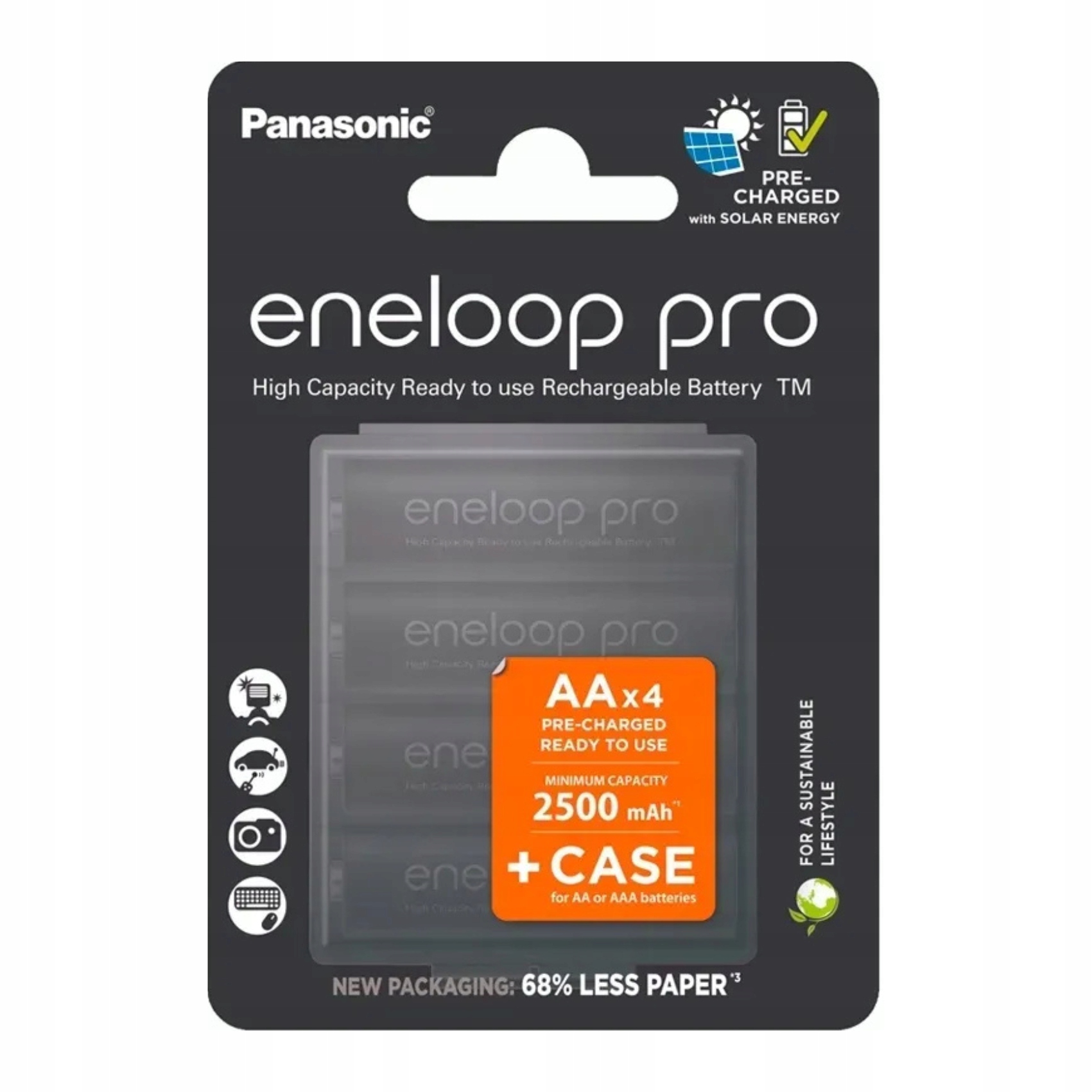 Akumulátory Panasonic Eneloop Pro Aa 2500 mAh 4 ks krabička