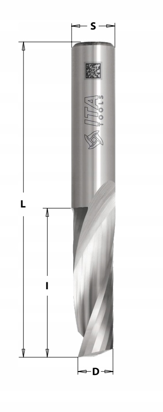 ITA TOOLS frez spiral. do drewna Z1 D12 I32 S12poz Stan opakowania oryginalne