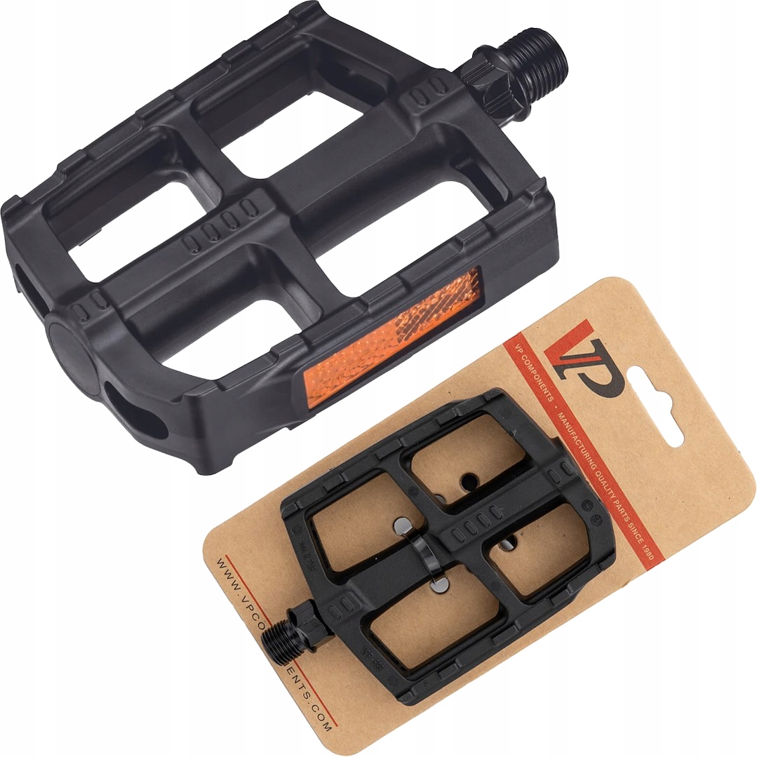 Pedały platformowe Mtb trekking 9/16" łożyska Epb czarne VPE-899