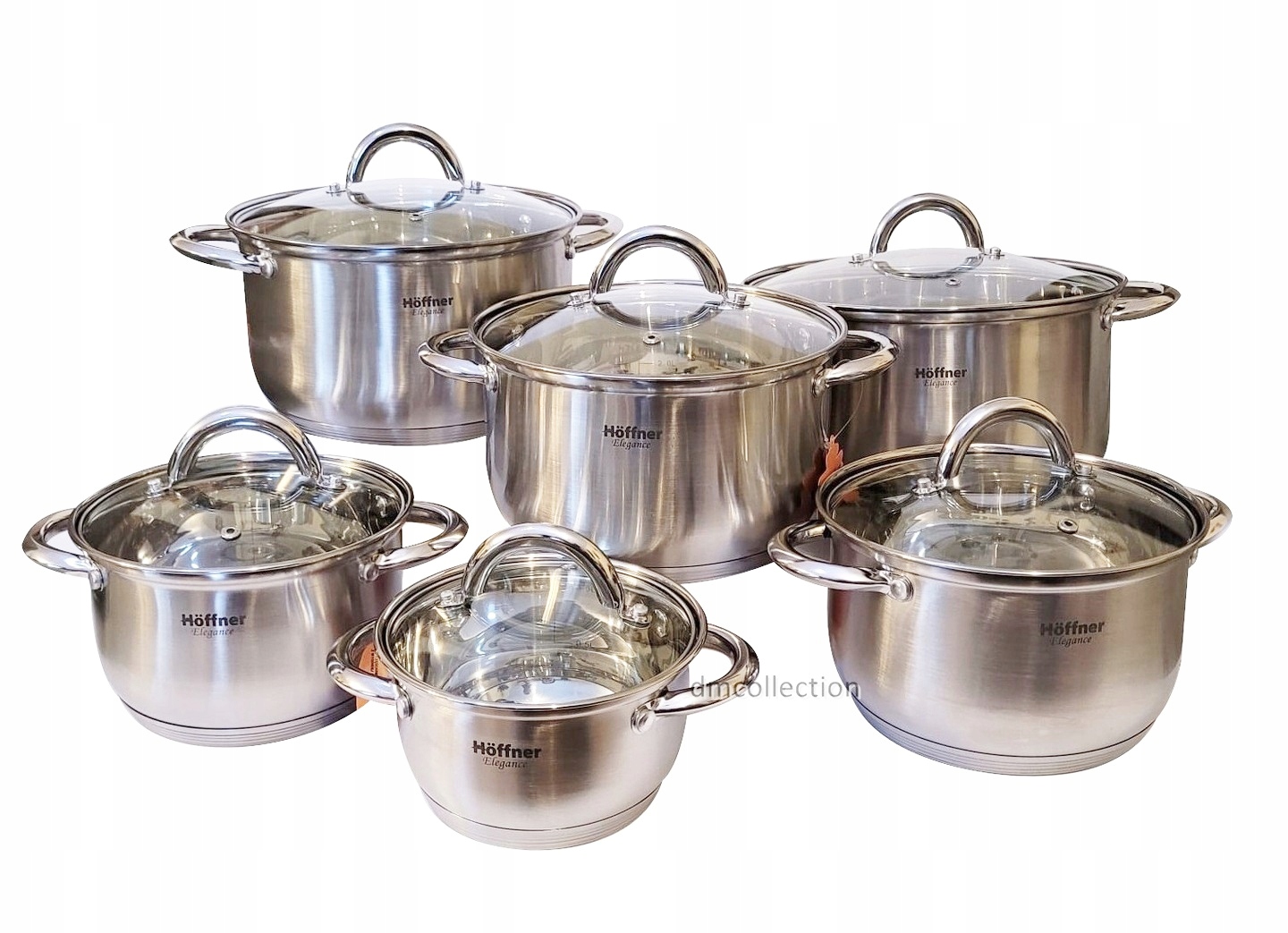 Sada hrnců Hoffner Hrnce Z Z Nerezové Oceli 12 ks 4361