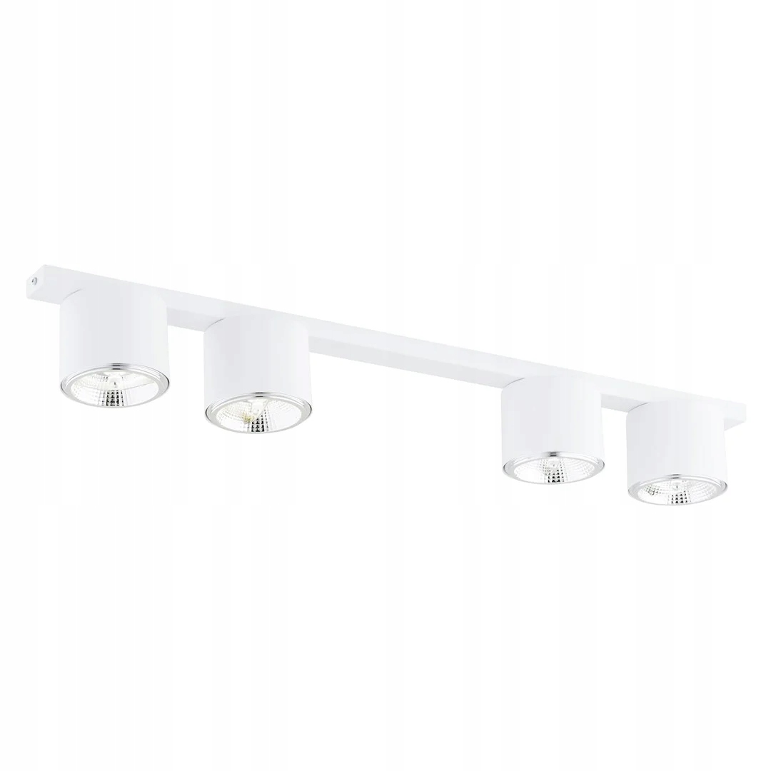 Stropná lampa štvoritá biela minimalistická 90 cm 4 body Emibig