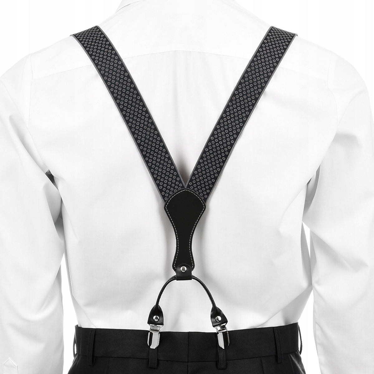 Szelki do spodni męskie eleganckie mocne pudełko Model SZ4