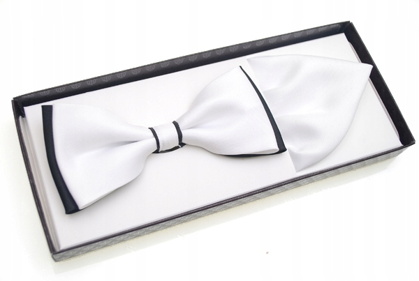 

Muszka Biało Czarna Mucha Matowa Klasyczna