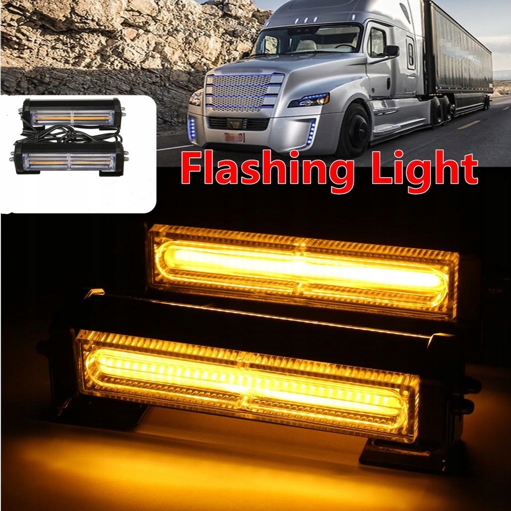 LAMPA LED OSTRZEGAWCZA STROBOSKOP Pomoc drog. 2szt Producent części Inny