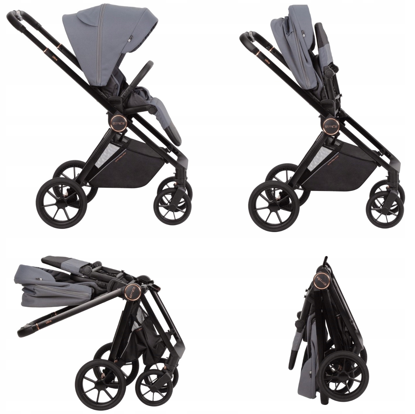 Carrello Ultra WÓZEK WIELOFUNKCYJNY Zestaw 2w1 Kompaktowy Lekki +Akcesoria Waga wózka 12.2 kg