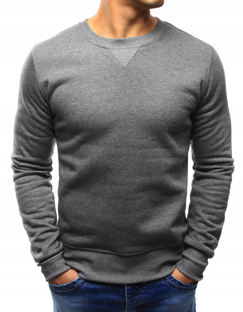 

Bluza Męska Klasyczna Gładka bx4823 - XXL