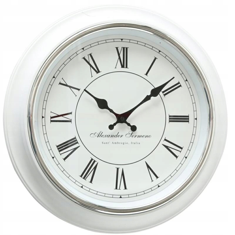 Фото - Настінний годинник LOFT Nowoczesny zegar ścienny duży na ścianę do salonu kuchni biały styl 
