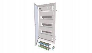 KLV-36UPS-F Rozvádzač Plastový Pt 36M 3X 12M N+pe IP30 IK05 590X360X100