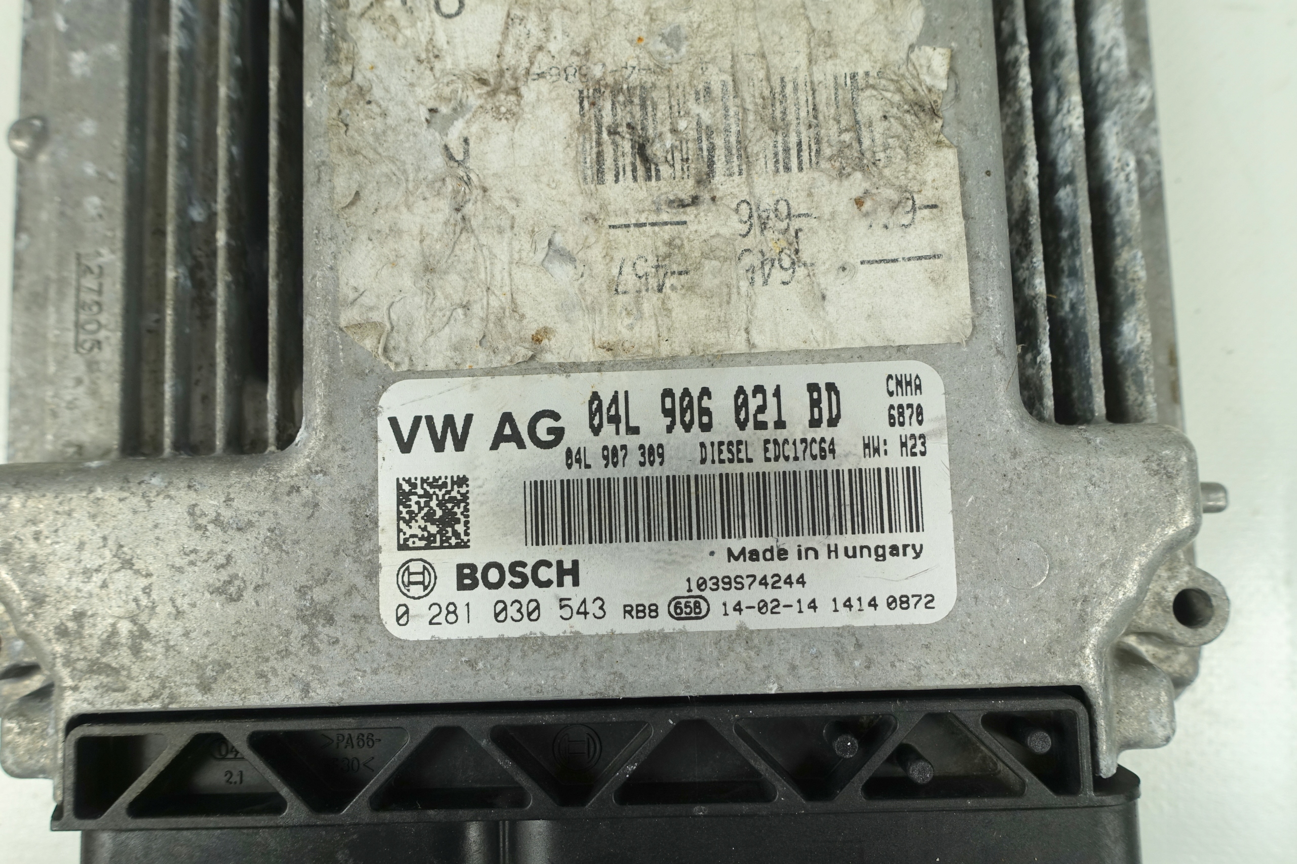 computer control unit of the engine AUDI A6 C7 2.0 TDI 04L906021BD 0281030543