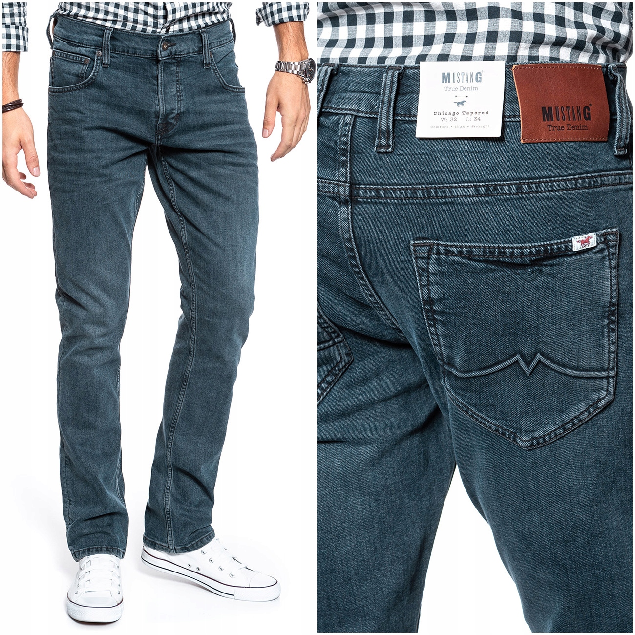 

Mustang Chicago Tapered Spodnie Jeansowe W32 L34