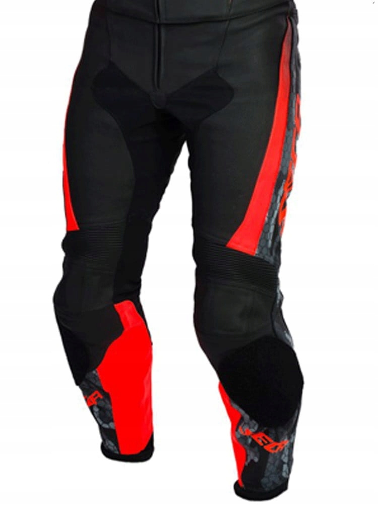Kožené nohavice Seca Srs II Fluo Red