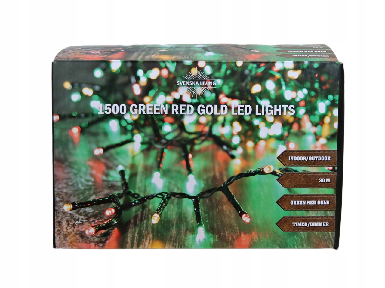 

Girlanda 1500 Led łańcuch światło trójkolorowe 30m