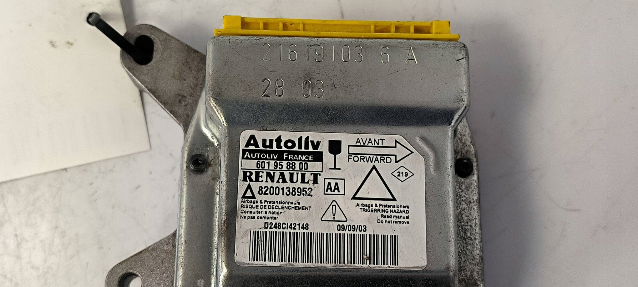 SENSOR Airbag 8200138952 RENAULT LAGUNA II