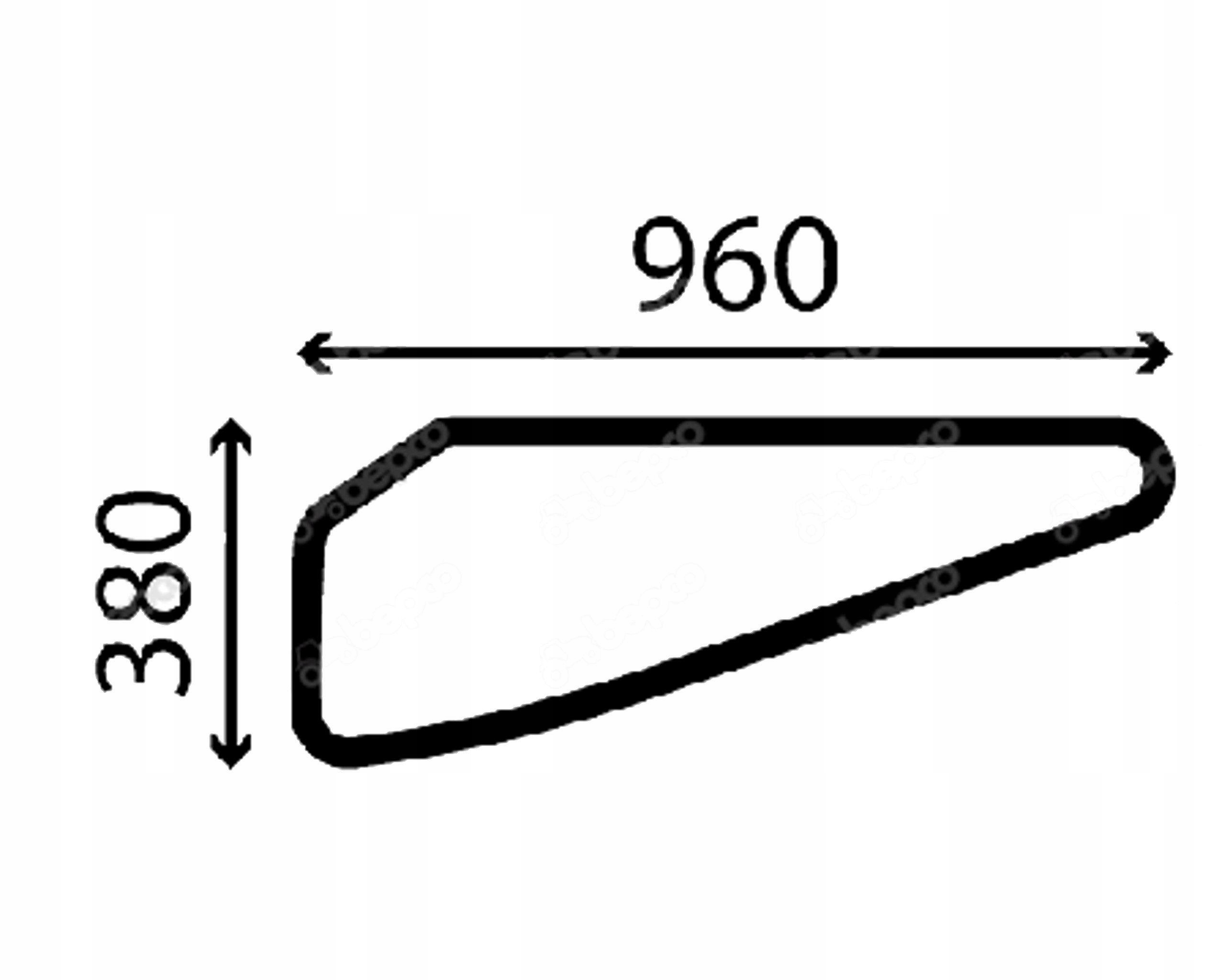 sklo bagr Cat spodní dveře 132-9450