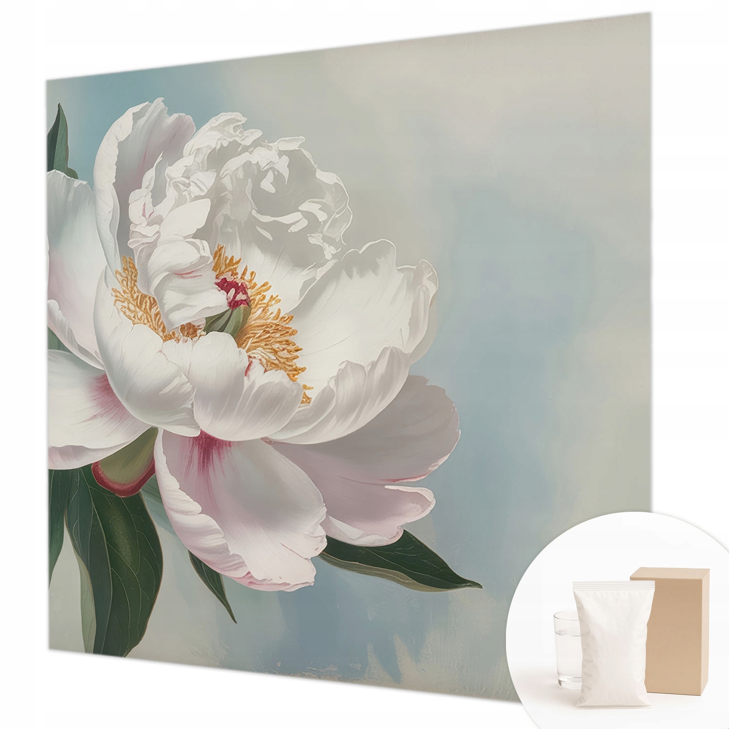 Flizelinová fototapeta do apartmánů lepidlo Krásná pivoňka 250 x 250 cm