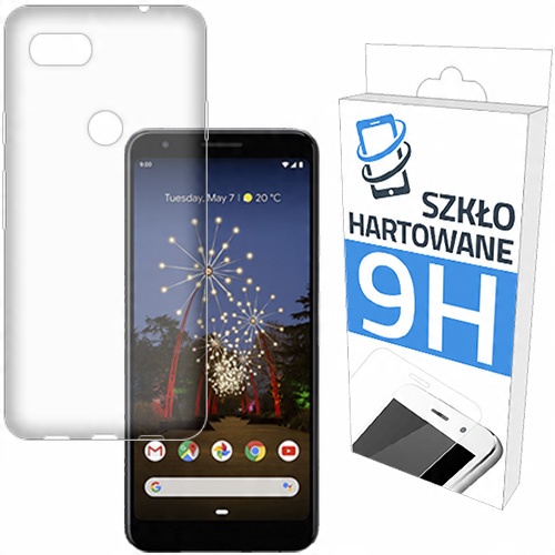 

Etui Slim Case+szkło Hartowane do Google Pixel 3A