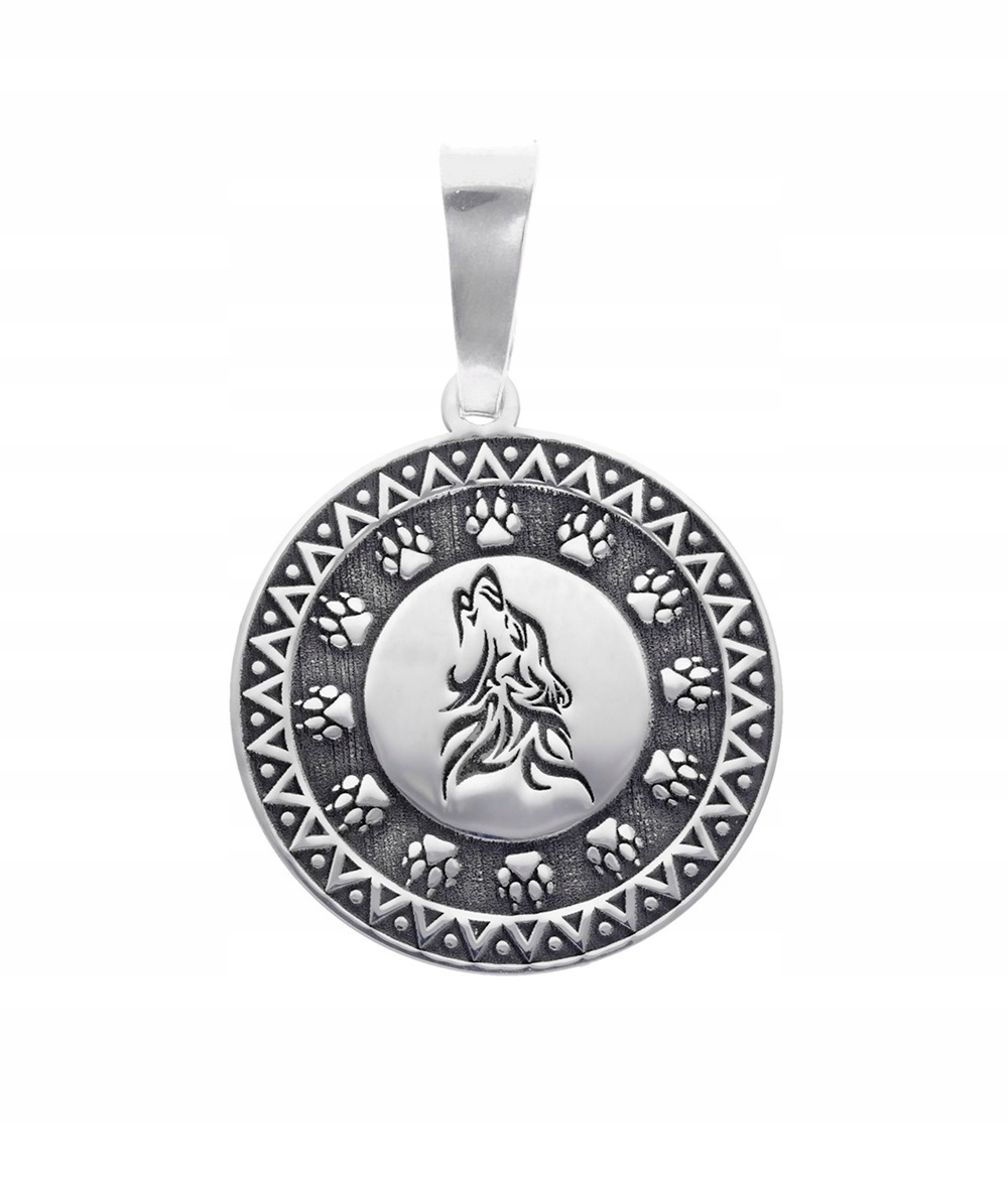 Srebrny wisior Ag 925 wilk ZAW014