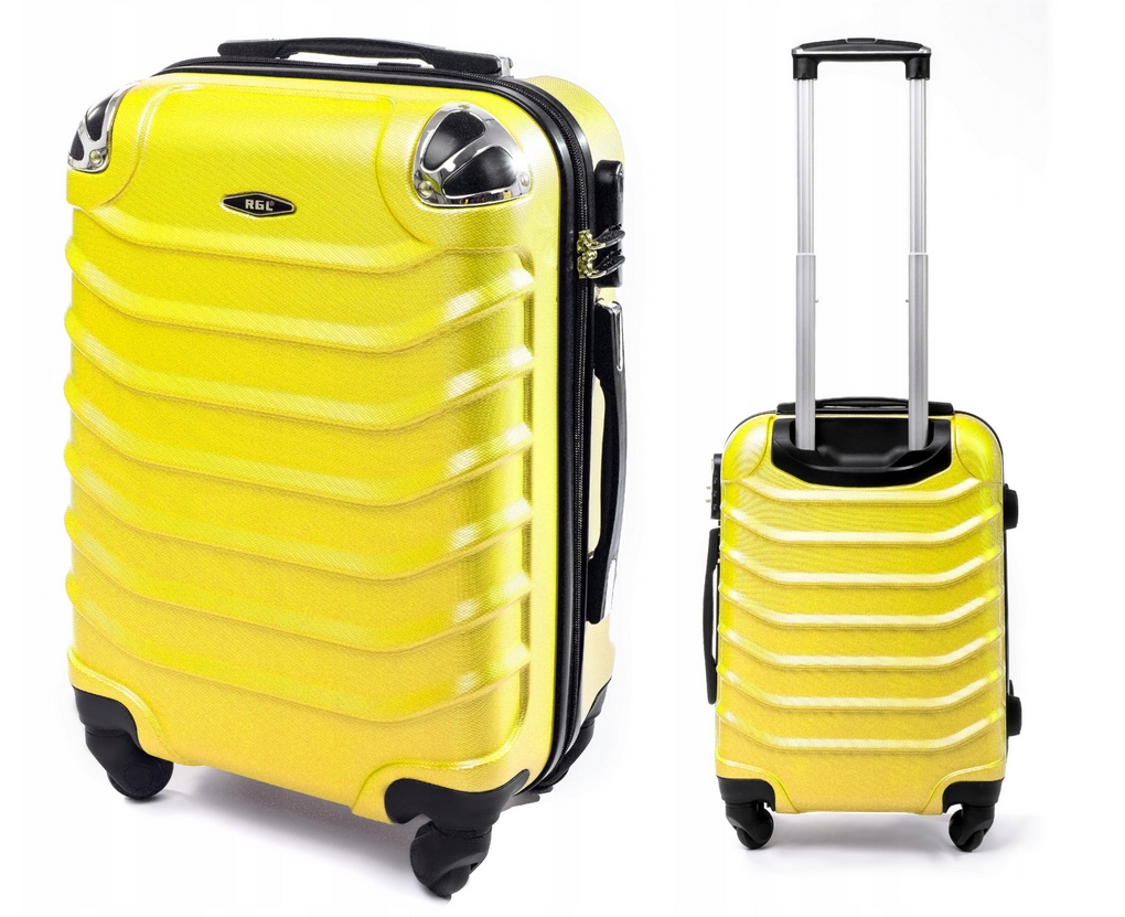 Walizka Kabinowa Twarda Abs Bagaż Do Samolotu Rgl Żółty