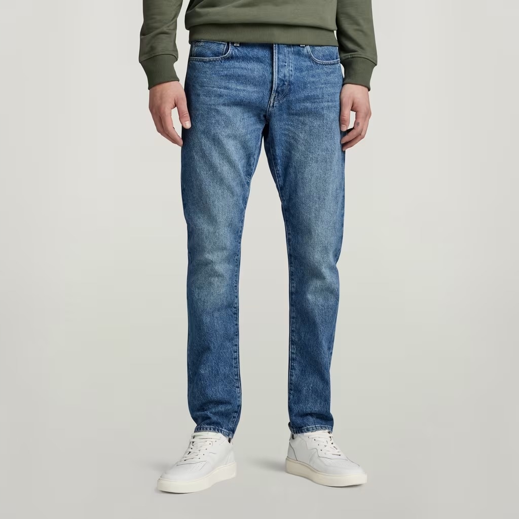 G Star Raw Modré Pánské Džíny Rovné S Oděrkami 36/34 6EA