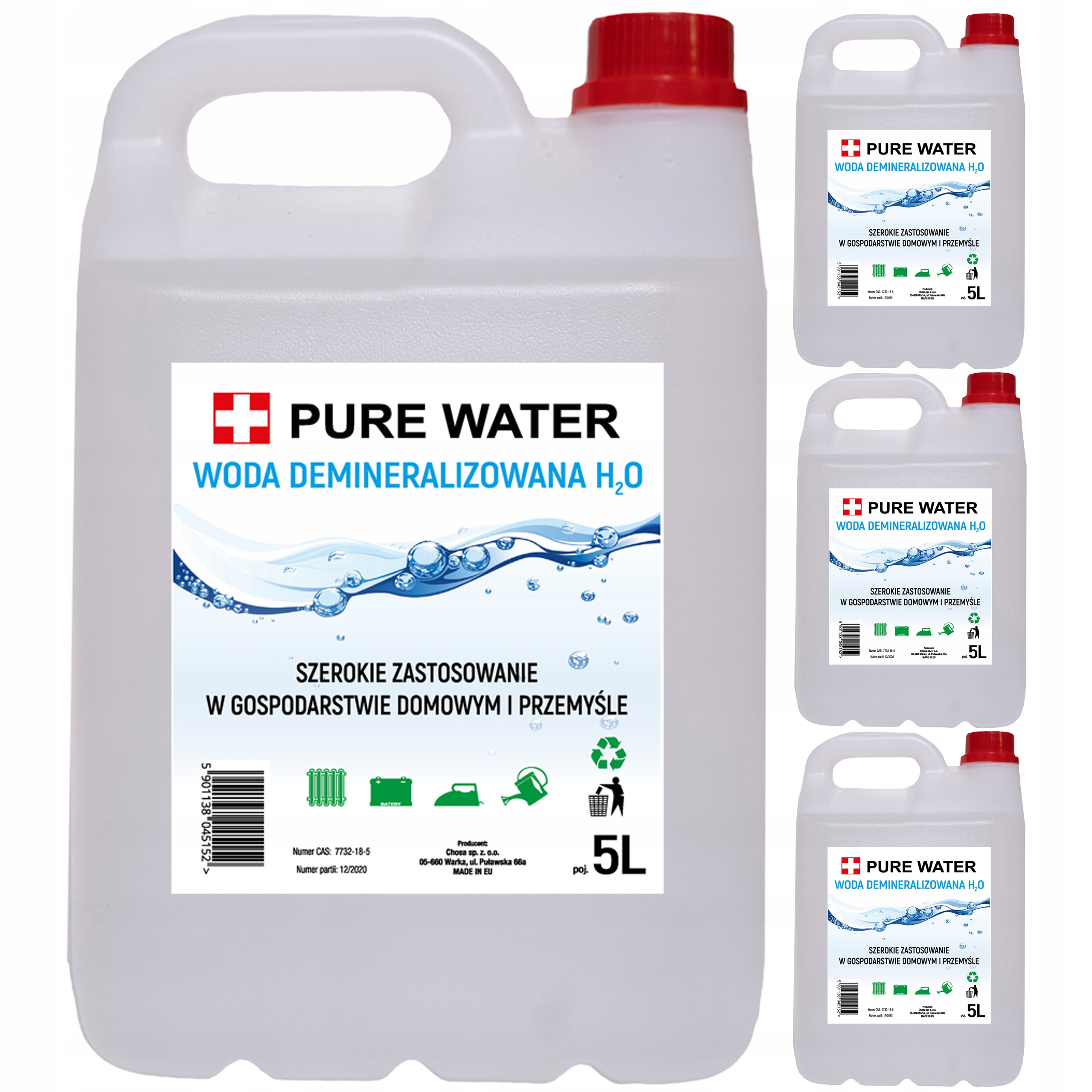 Woda demineralizowana Pure Chemical 20 l (4 x 5 l)