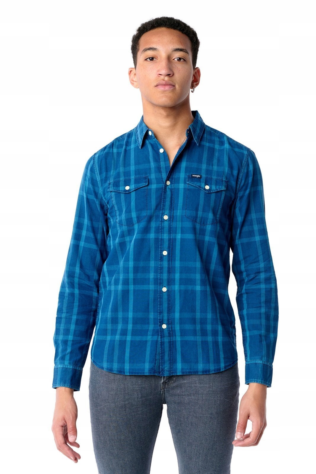 

Wrangler Flap Shirt Directoire Blue W5A56CXKL M