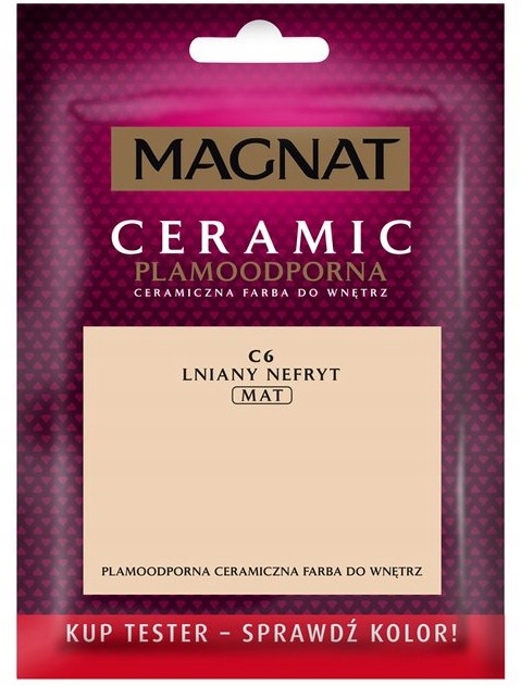 

Farba Magnat Ceramic 0,03L C6 Lniany Nefryt Tester