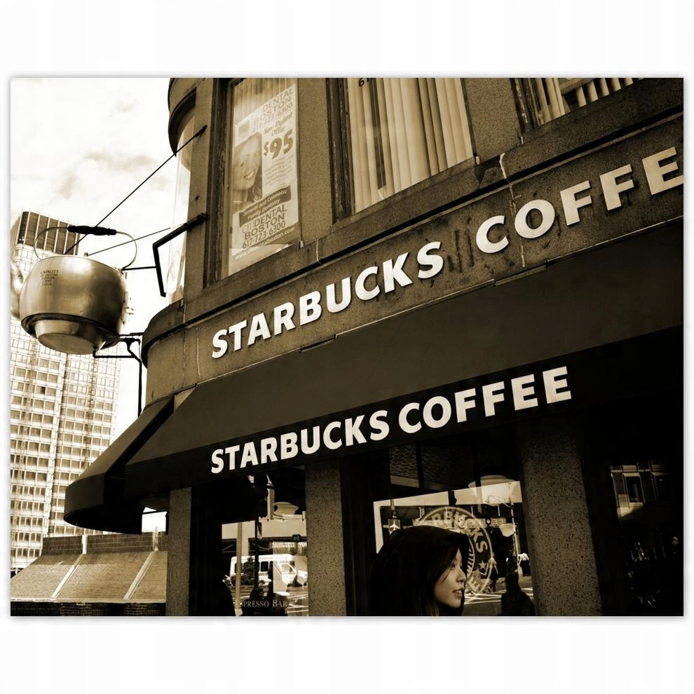 

Plakat 50x40 Starbucks Coffee Sepia
