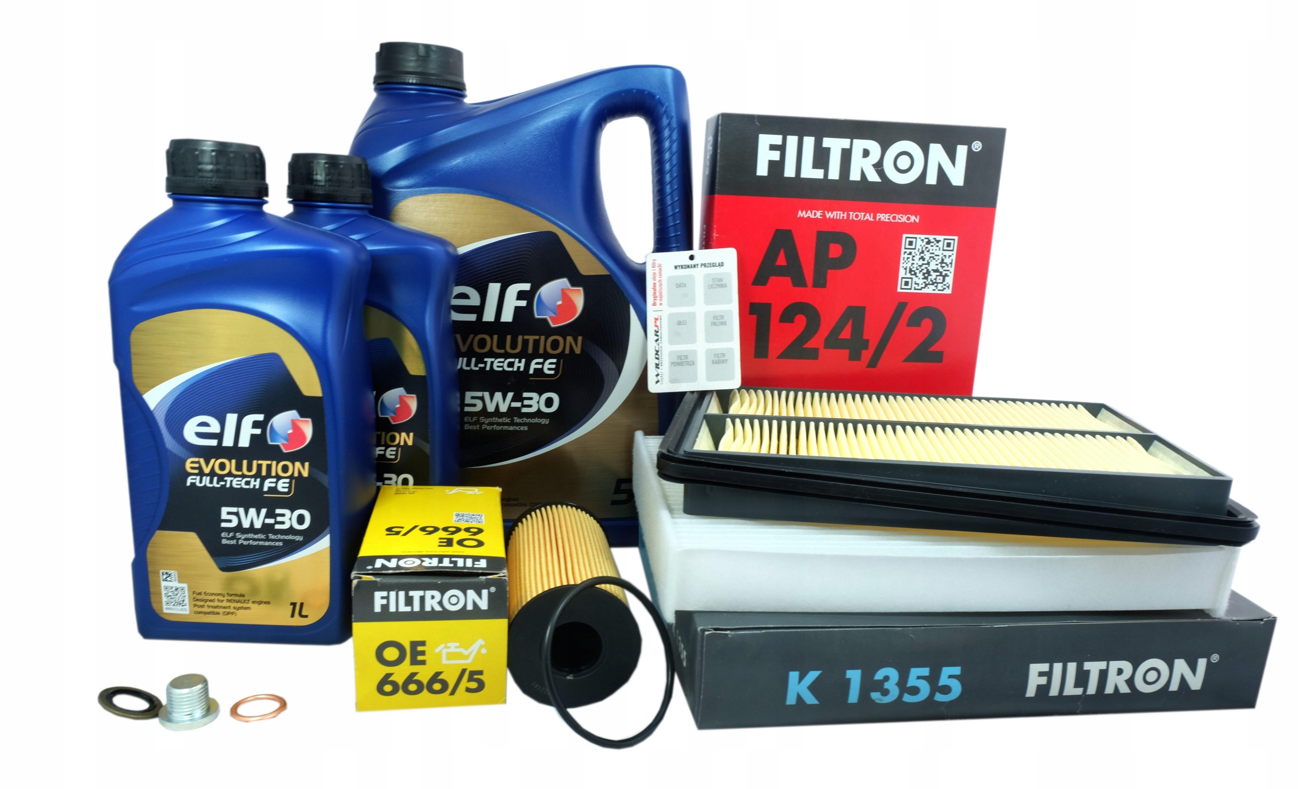 3xFilter olej 5W30 Nissan Qashqai 1.6 dCi 2013-