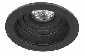 Czarna okrągła oprawa wpuszczana oczko wpust Ibiza