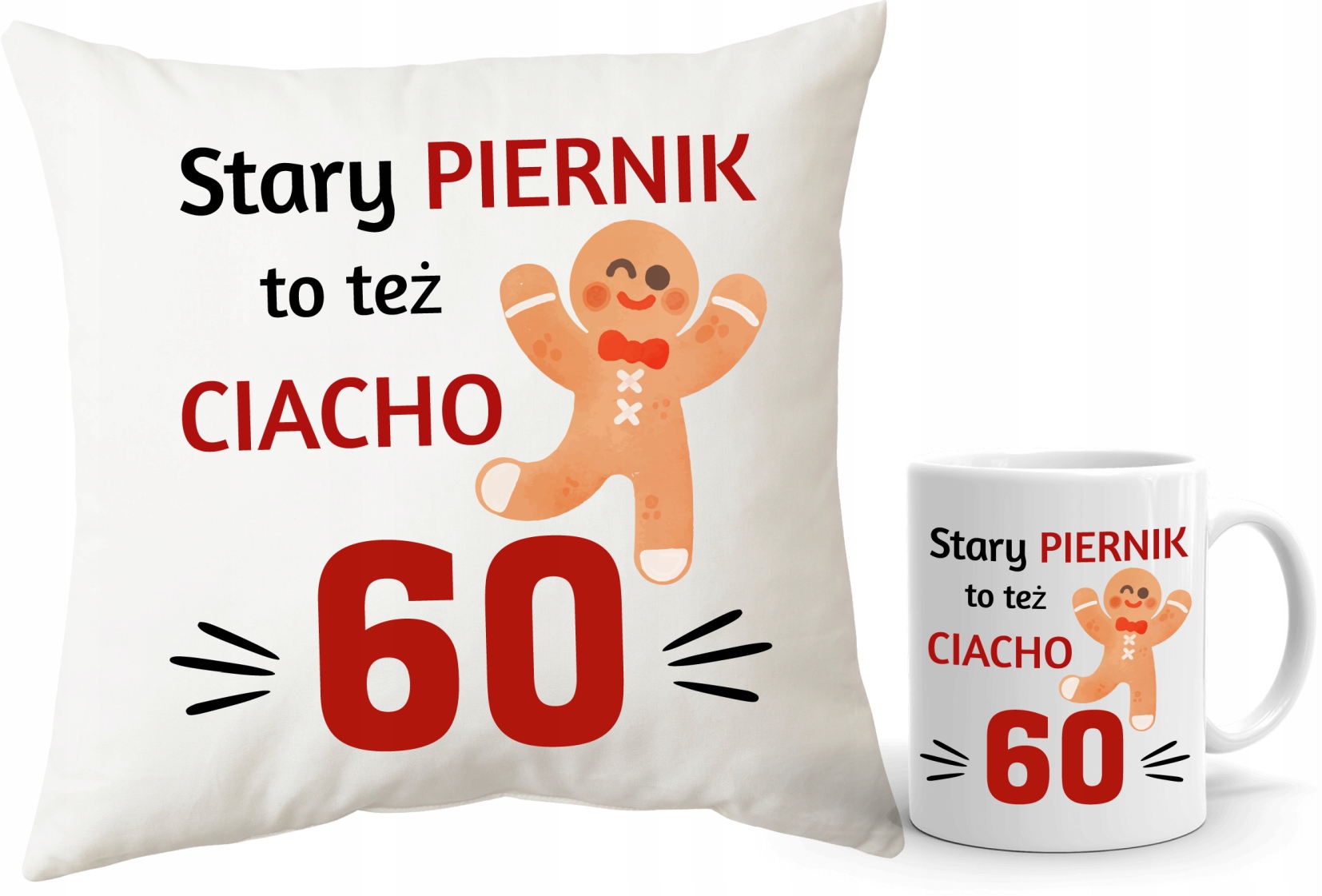 

Poduszka kubek na 60-te Urodziny 60 Lat