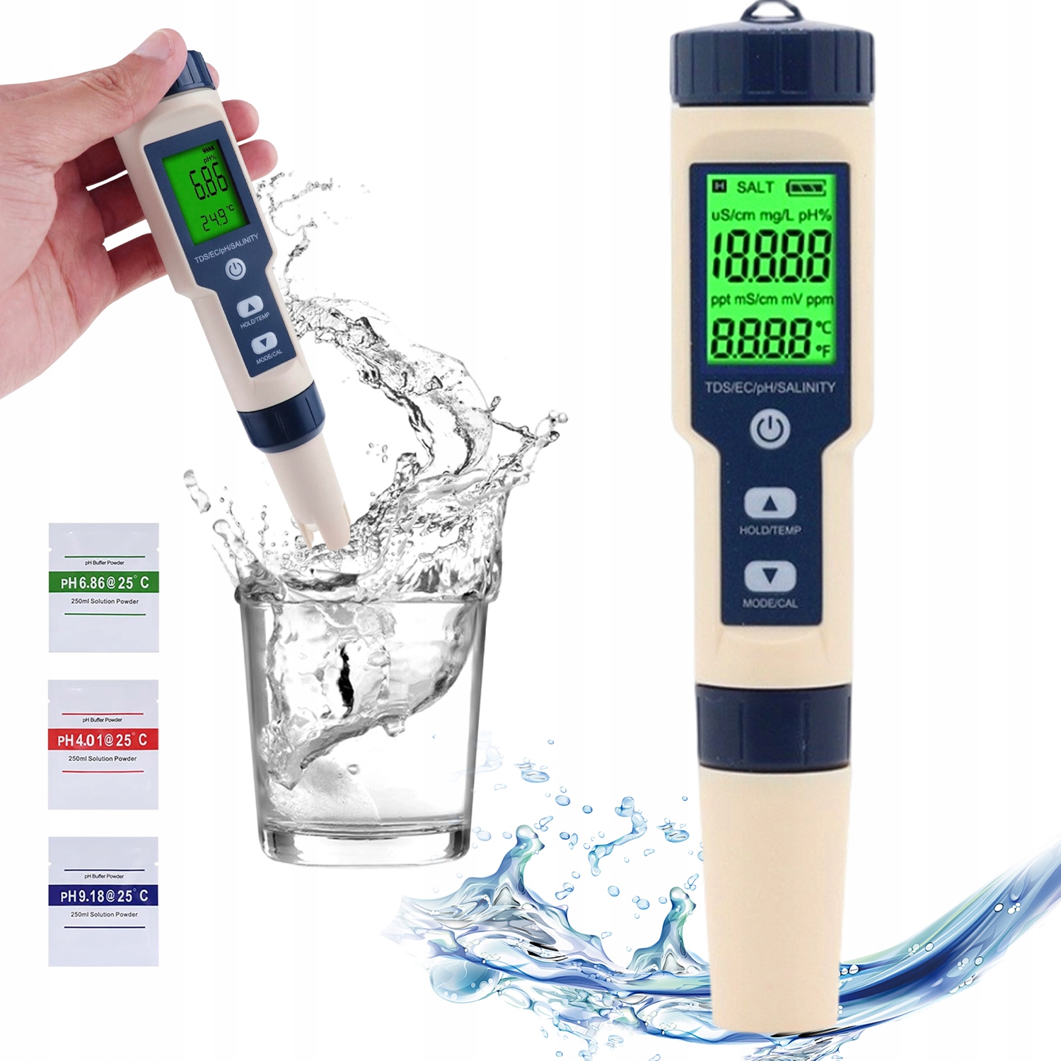 Tester Wody Miernik Twardości Ph Jakości Kwasomierz Elektroniczny Akwarium