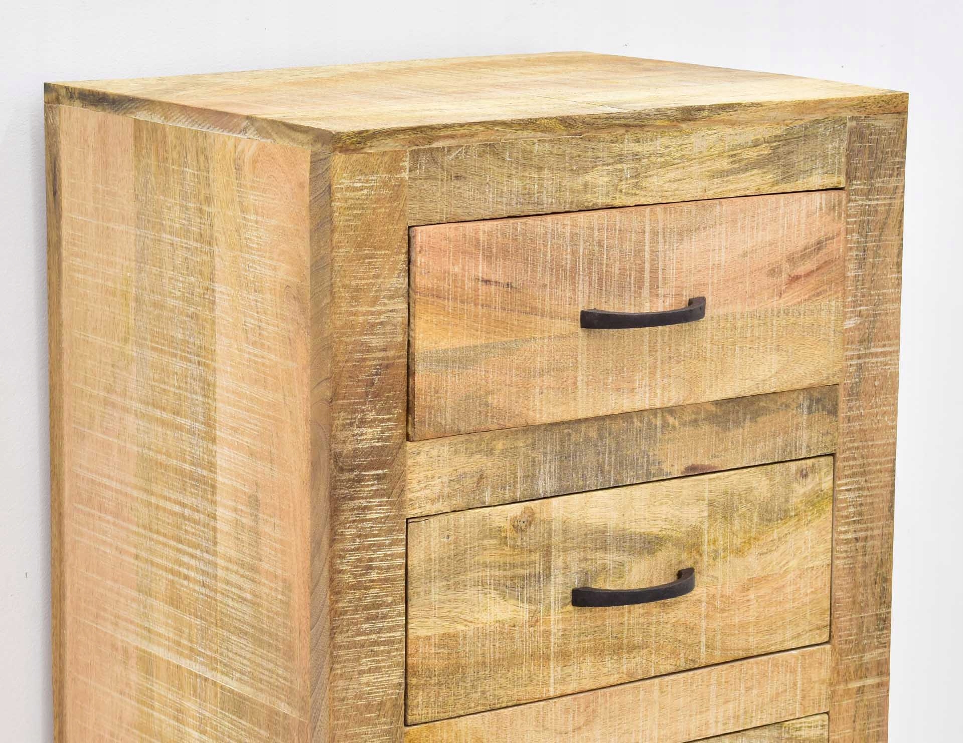 Komoda kolonialna indyjska lite drewno mango loft Wysokość mebla 130 cm