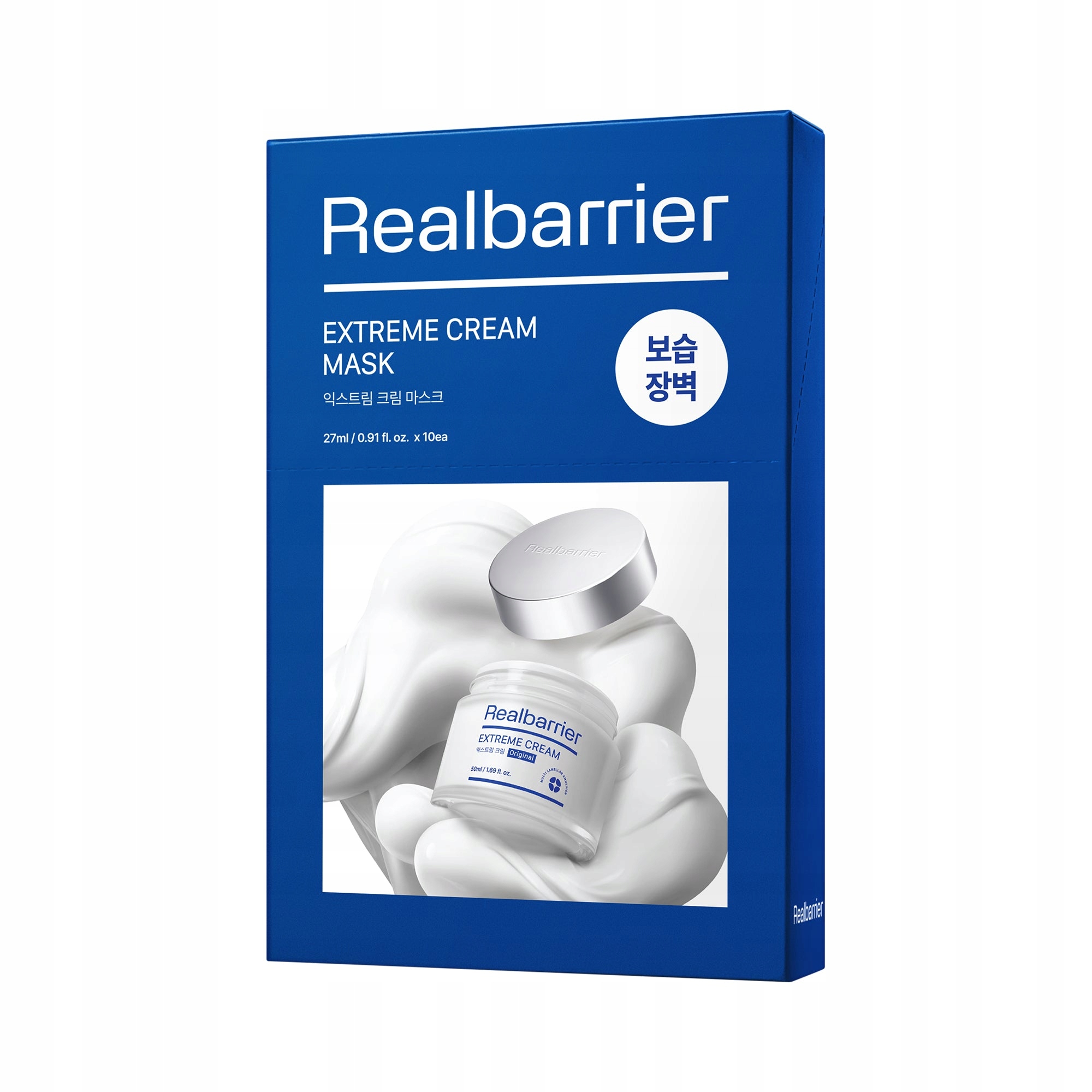 Real Barrier Extreme Cream Intenzivně hydratační textilní maska 10 ks
