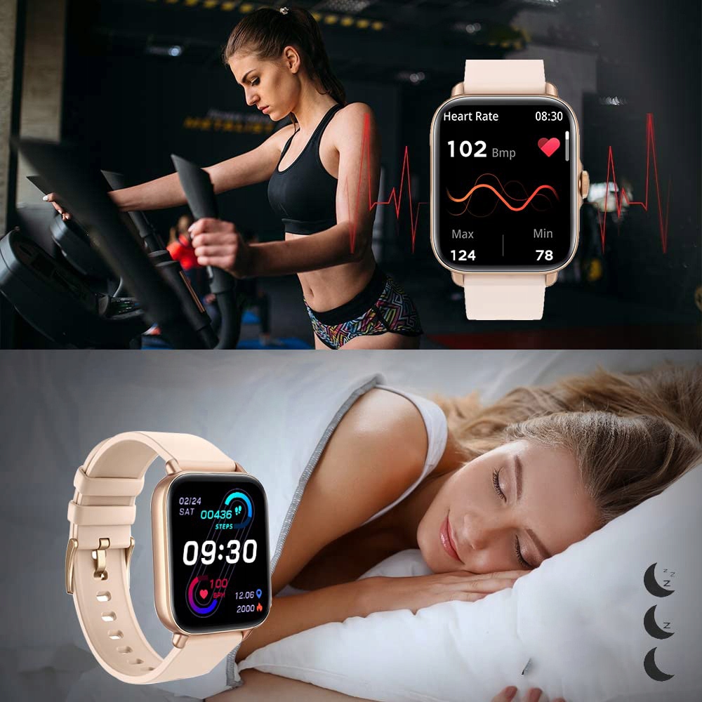 ZEGAREK SMARTWATCH DAMSKI MONITOROWANIE SNU PL Transmisja danych brak