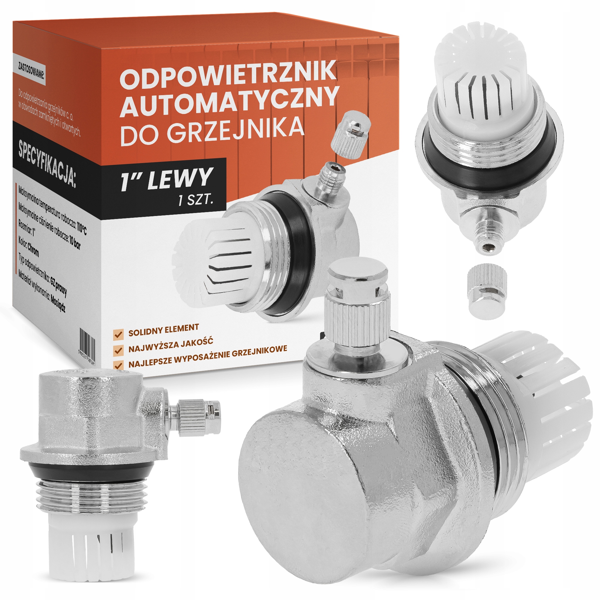 

Odpowietrznik Automatyczny Grzejników 1 cal Lewy