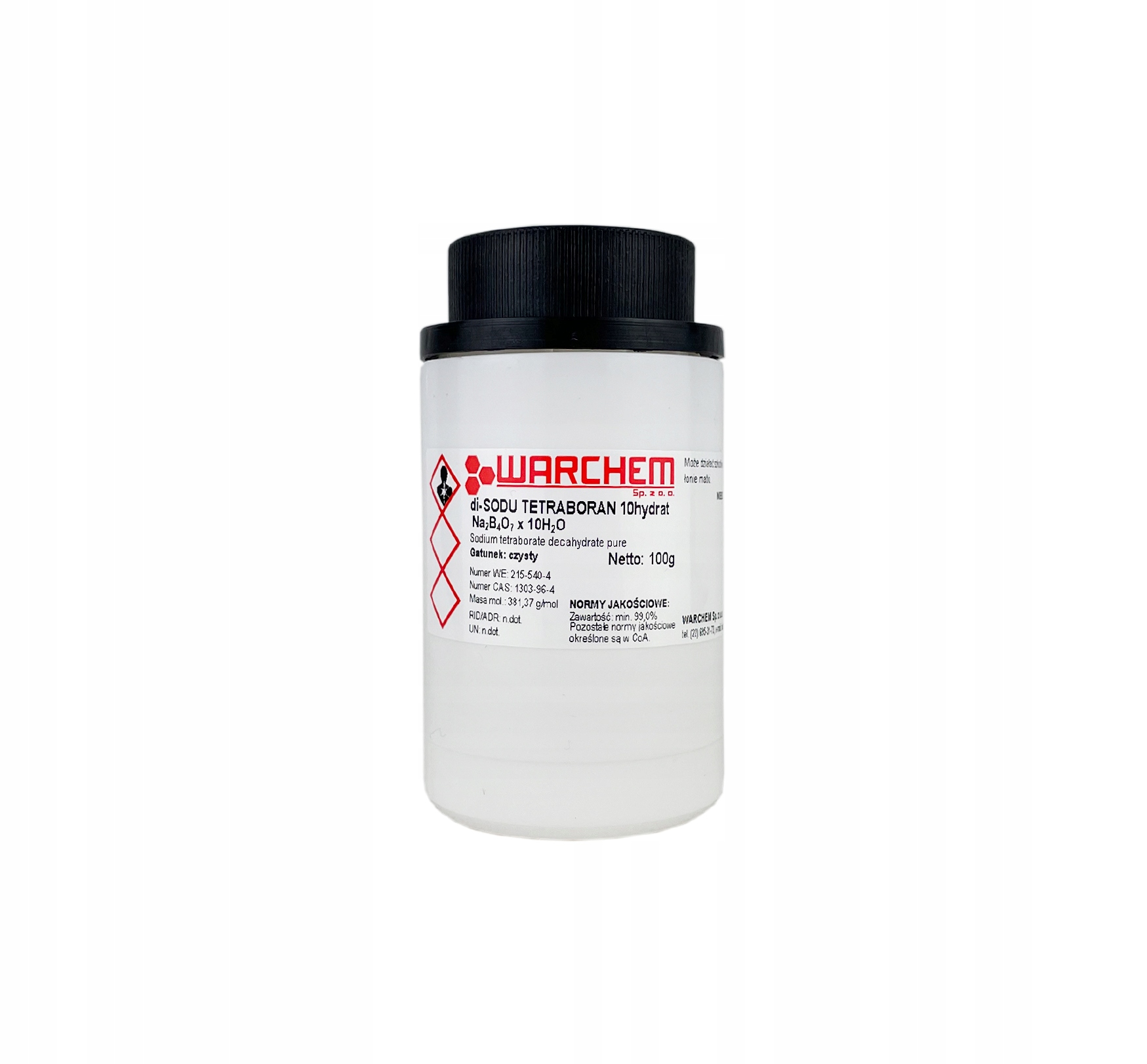 

Tetraboran Sodu 10hydrat (boraks) czysty 100g