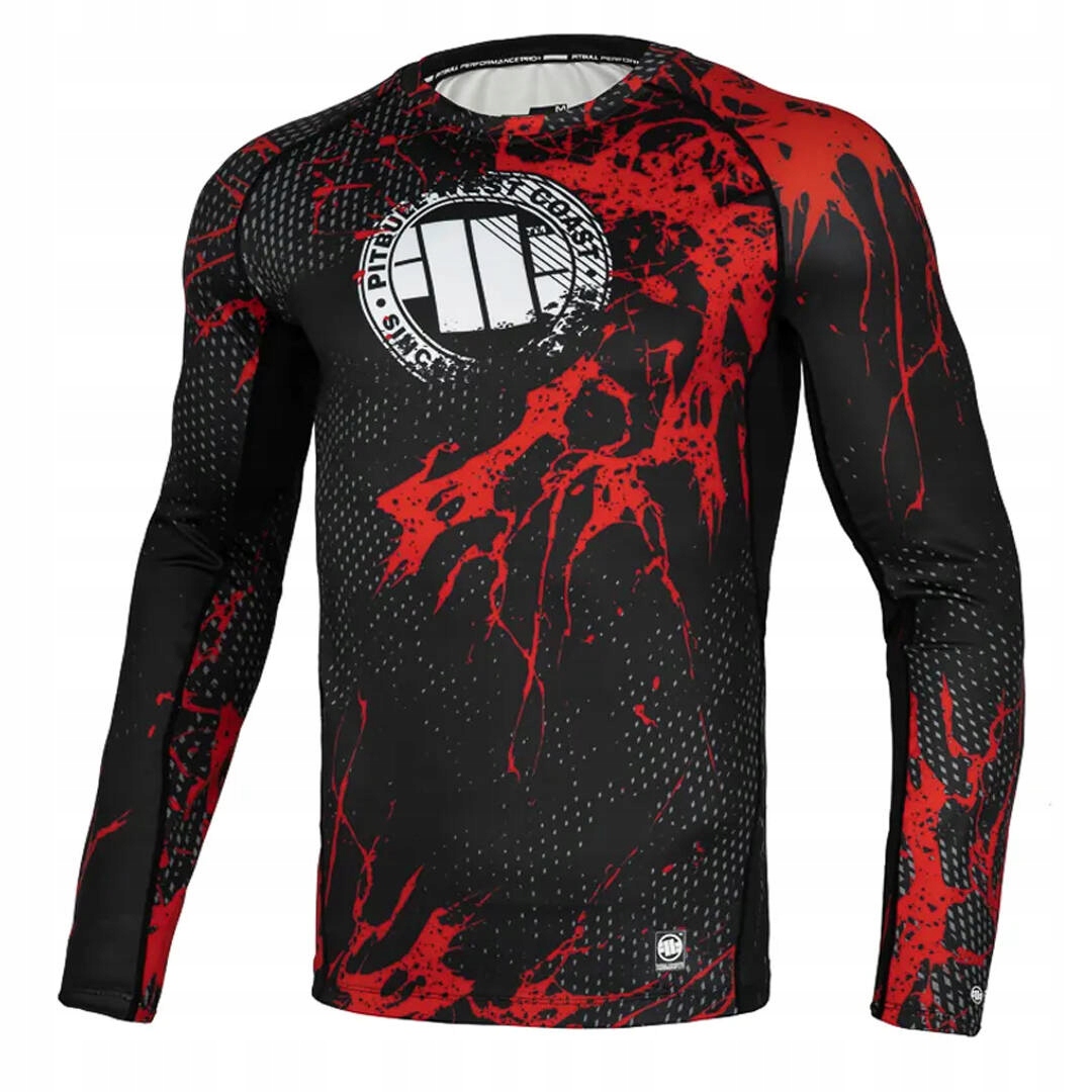 Rashguard z długim rękawem męski Pit Bull Blood Dog II Czarny r. XL Marka Pitbull