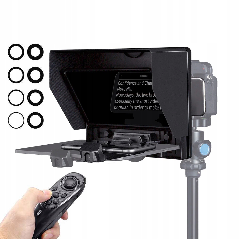 Feelworld TP10 10" Teleprompter s upevněním na smartphone/fotoaparát pouzdro
