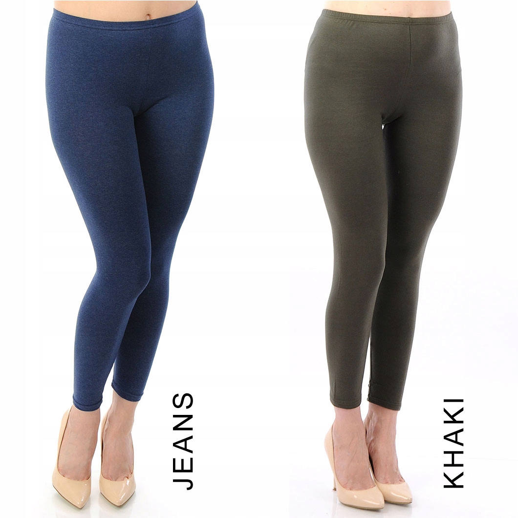 LEGGINSY GETRY LEGINSY DŁUGIE POLSKIE BIAŁE 5XL 50 Kolor biały