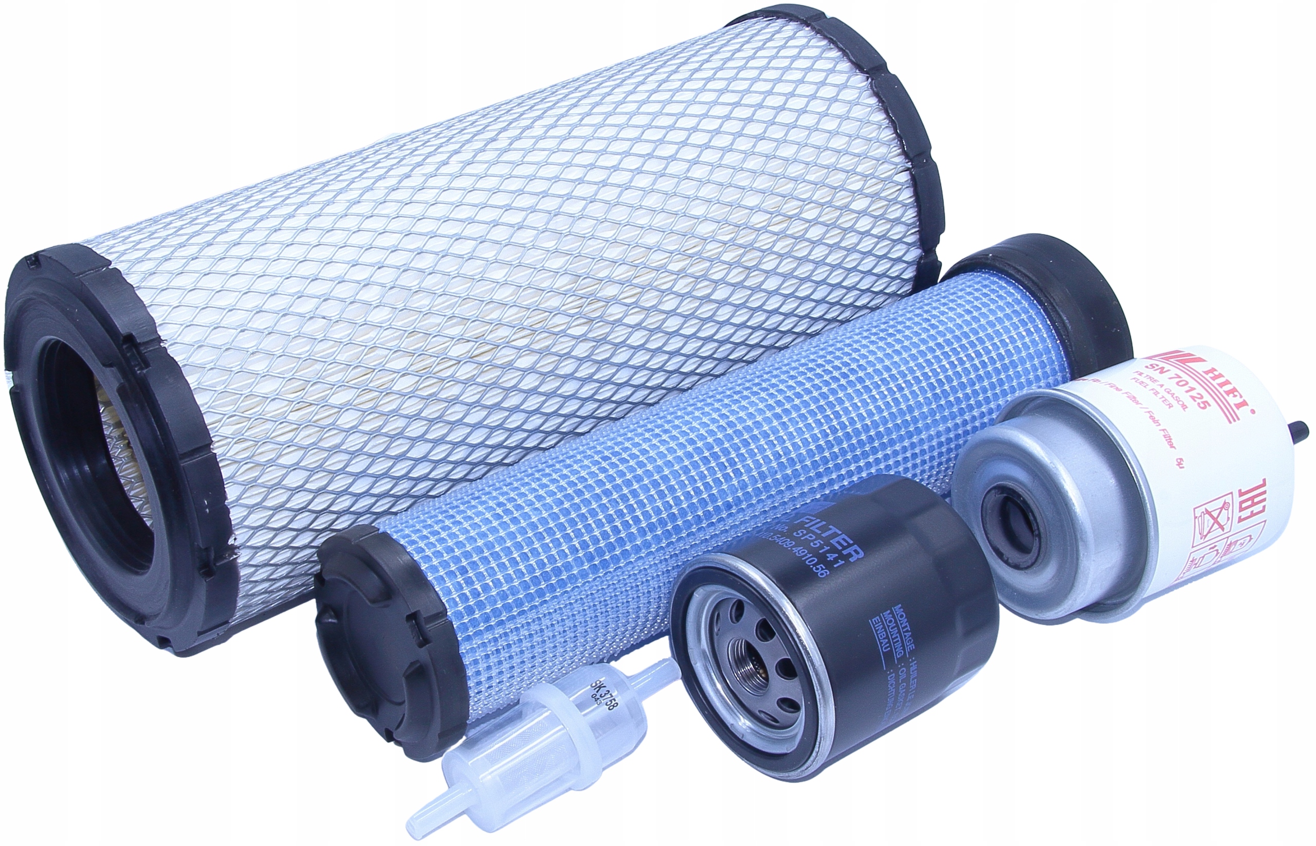 Filtry Caterpillar 247 B 2, 247B2 – olej, palivo, vzduch