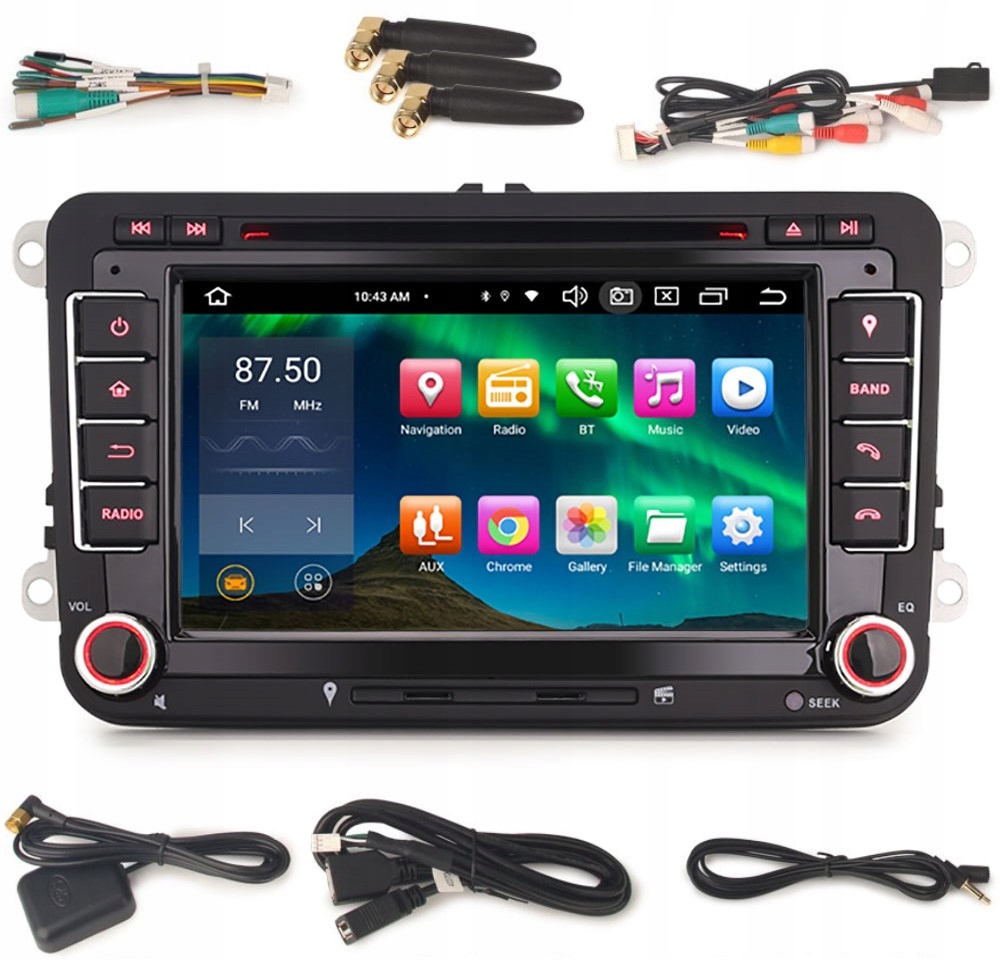 Rádio 2DIN Navigácia Android Vw Passat B6 B7 CC Tiguan 4 Gb Dsp Carplay Lte
