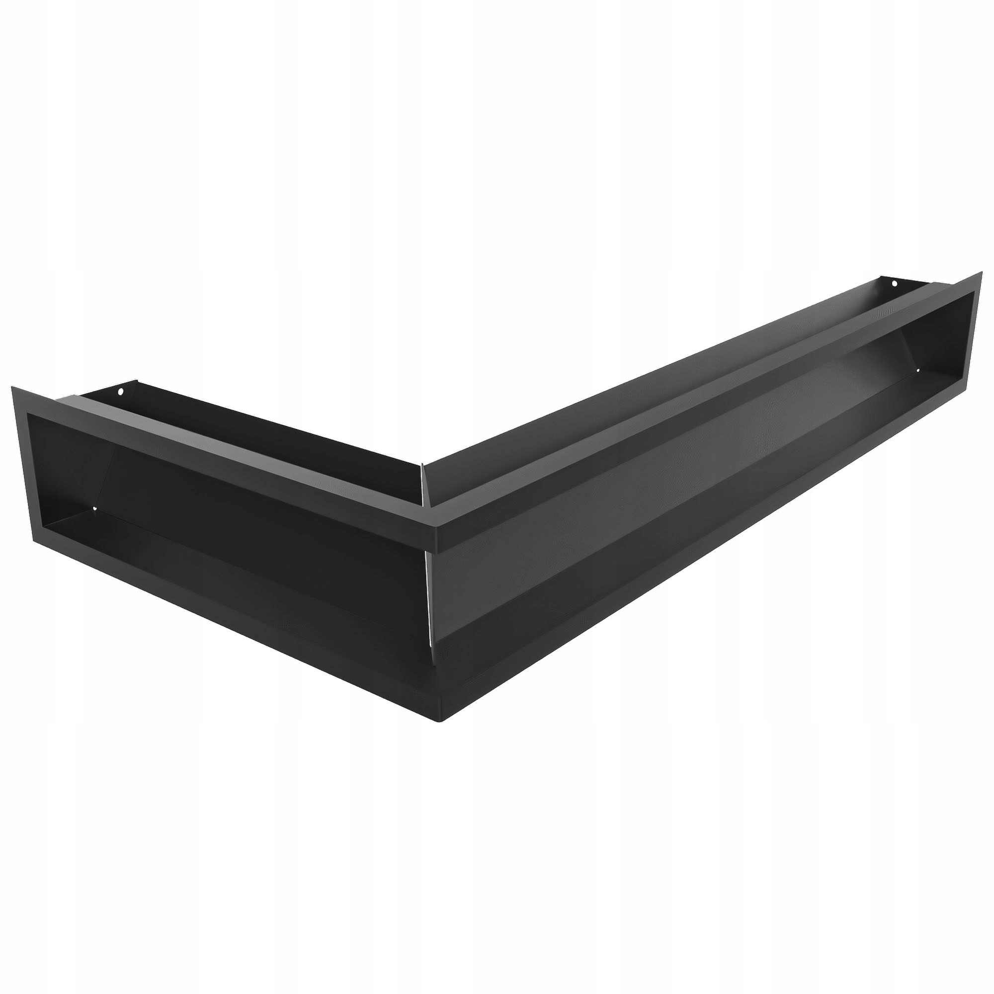 Krbová mřížka Luft pravá černá 40x80x12 cm