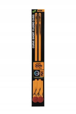 Gotowe Przypony Fox Curve Short Fluoro D-rig 6 20L