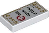 

Lego 3069bpb0507 tile 1x2 nadruk Once upon 1 szt N