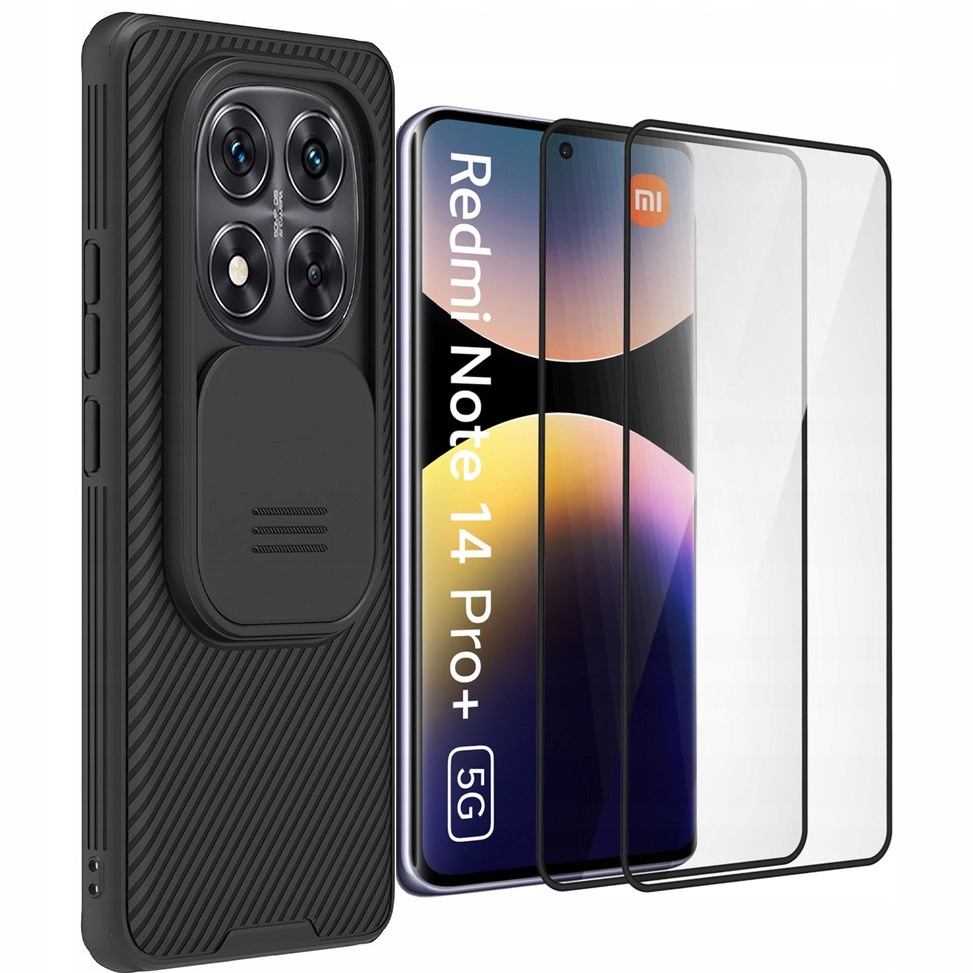 Pouzdro Nillkin pro Redmi Note 14 Pro+ Plus 5G s ochranou fotoaparátu 2x Sklo