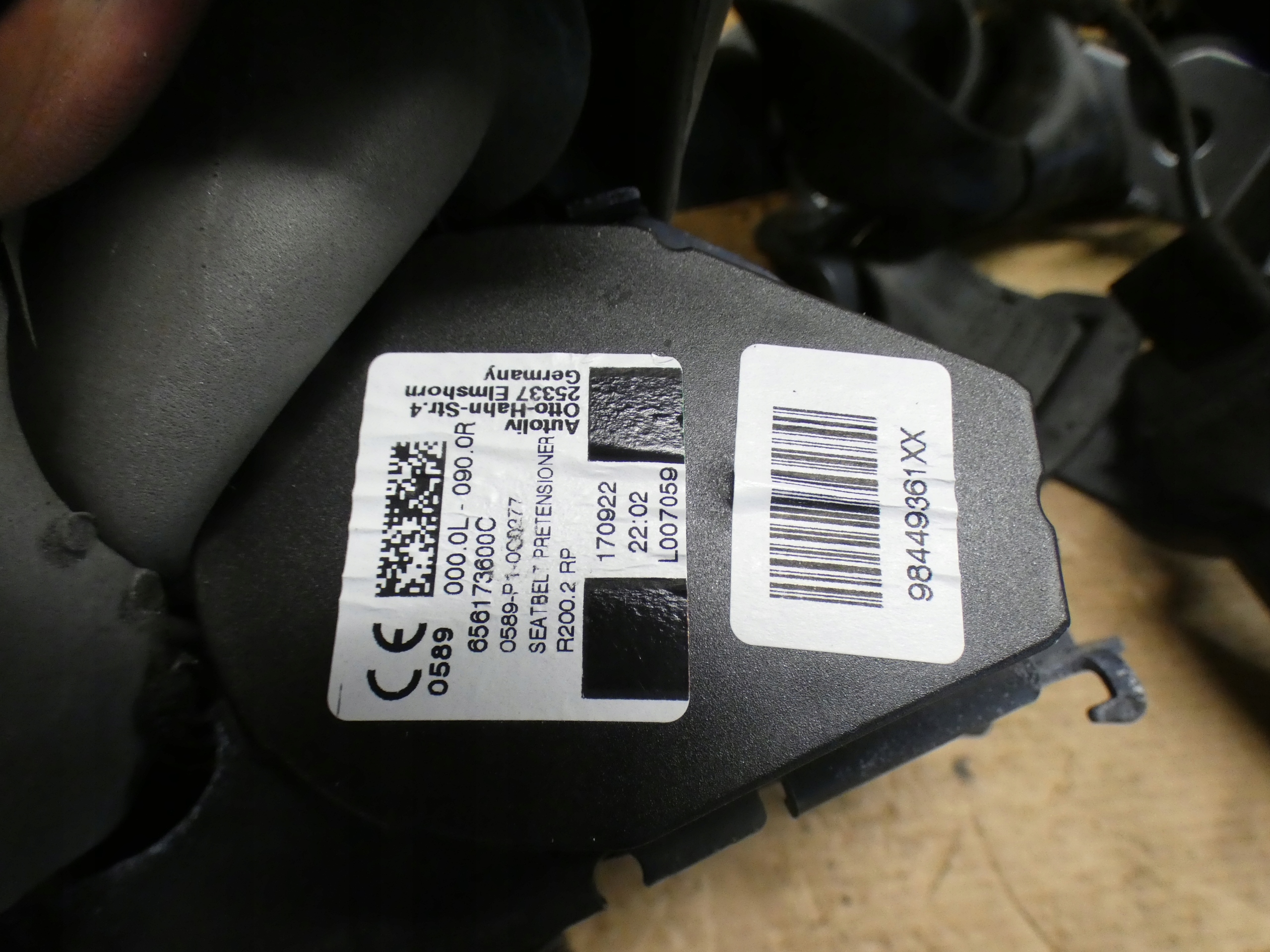 Gurten Sicherheits links rechts heck PRZEKLADKA VAN CITROEN E-C4 C4 III