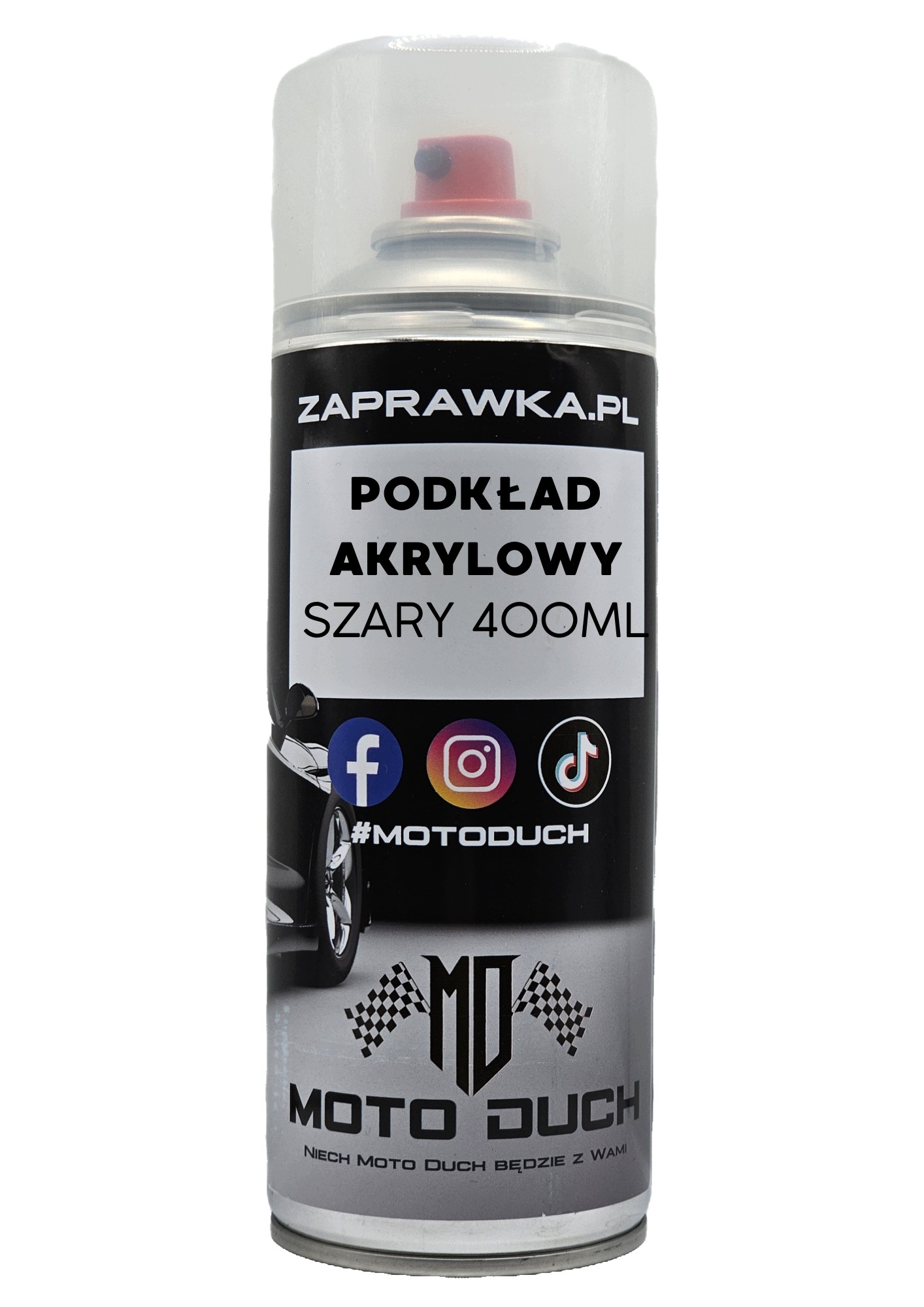 Moto Duch Podkład Szary Akrylowy Spray 400ml Spray Szybkoschnący