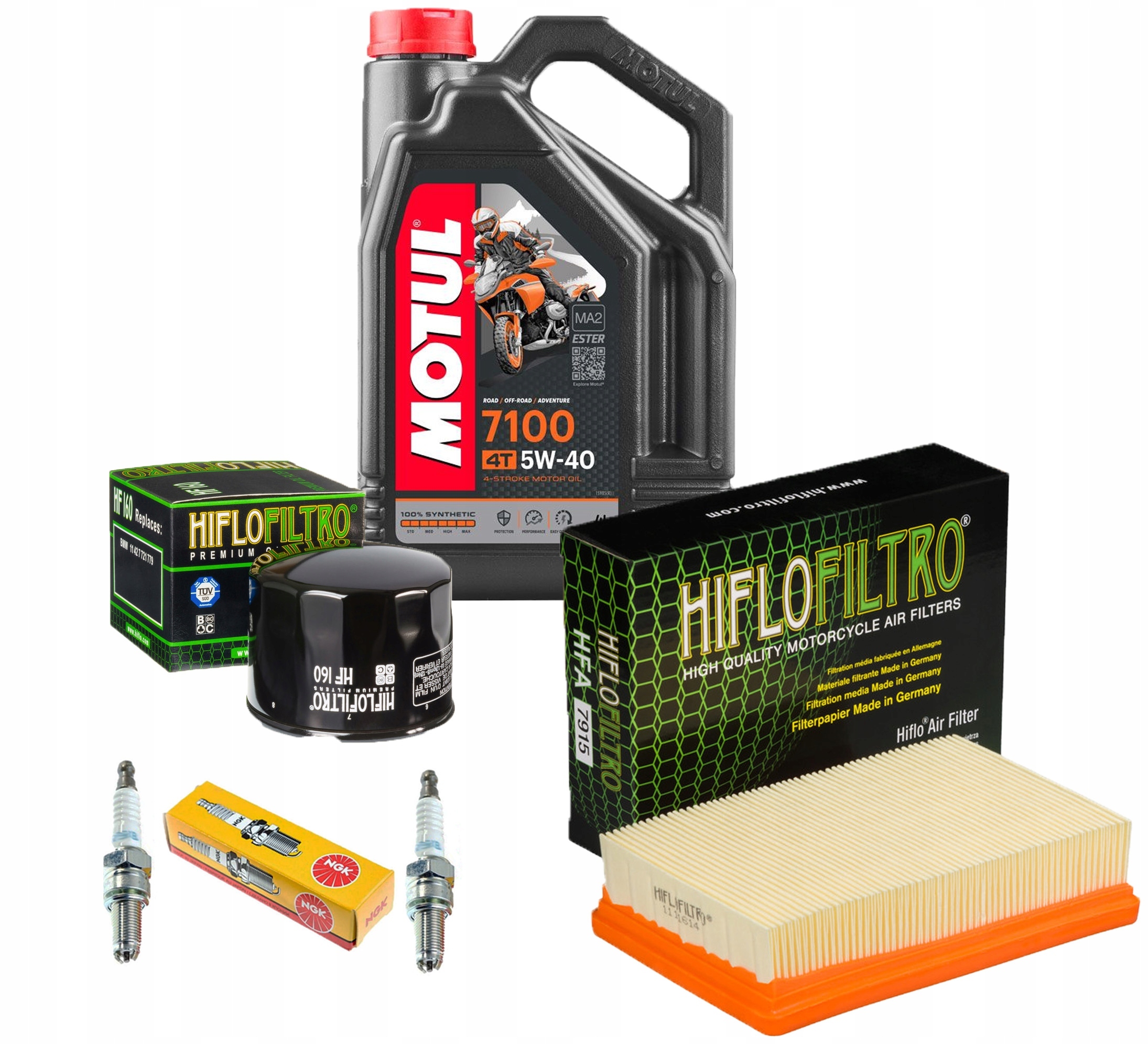 Olej Motul 7100 BMW R1200 GS LC 13-18 Filtr Świeca