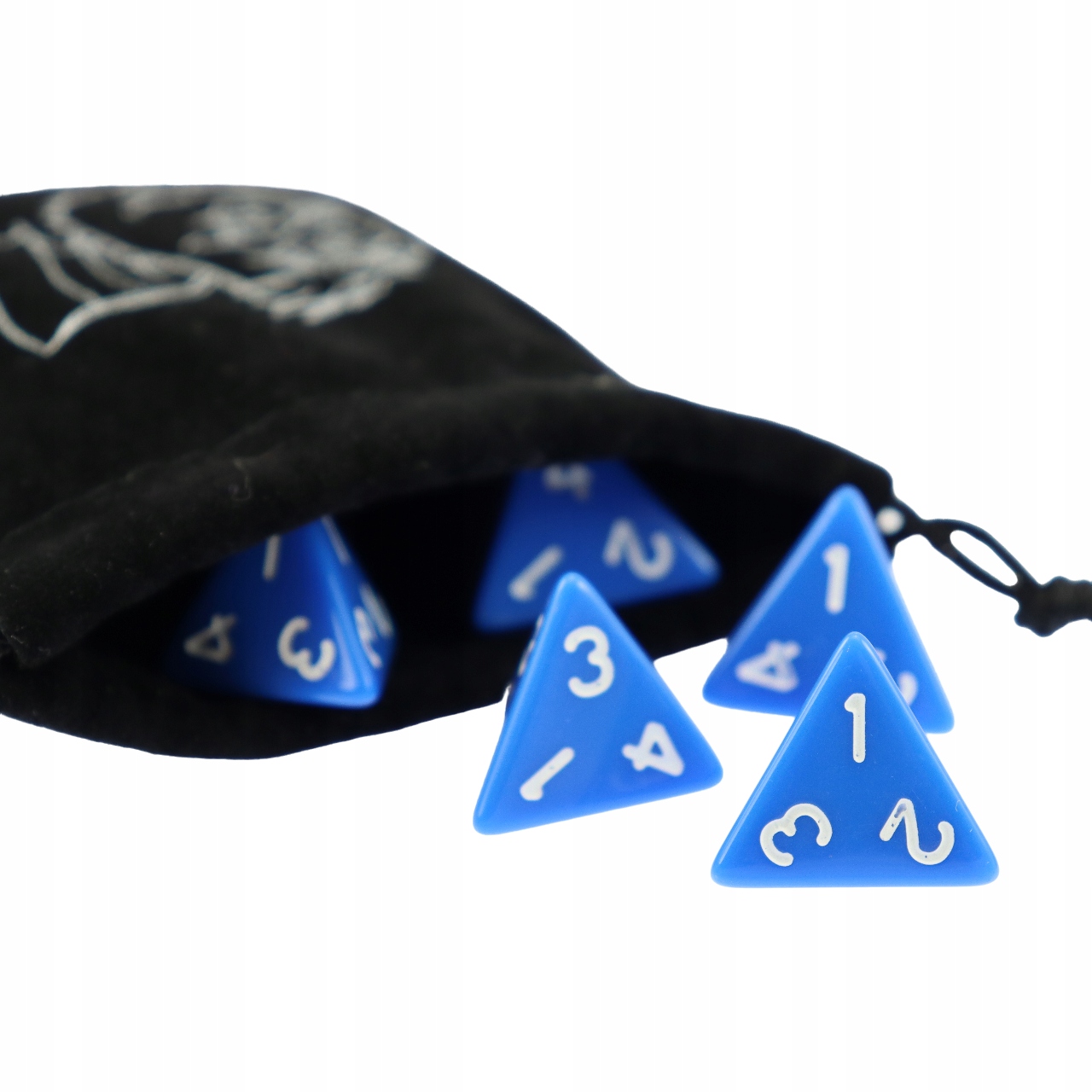 ZESTAW 5 KOSTEK K4 RPG NIEBIESKA KOŚĆ CZTEROŚCIENNA Producent RGFK